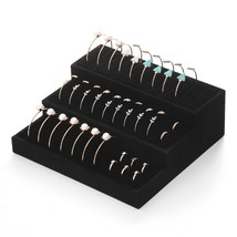 3 Layer Black Velvet Petty Bracelet Display Jewelry Display Rings Display Jewelr - £39.48 GBP