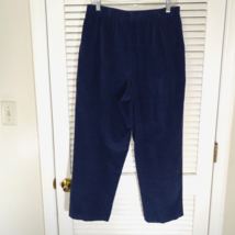 Baxter &amp; Wells Pull On Corduroy Pants Womens Size 16 Navy Straight Leg C... - $11.49