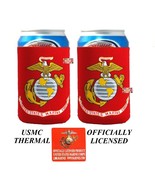 2-USMC EGA US MARINE CORPS CAN Bottle KOOZIE COOLER Coozie Wrap Thermal ... - £14.13 GBP