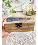 Antique Wooden Valuables Storage Box Germany - $217.32 CAD