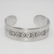 Wendell August Forge Hammered Aluminum Bracelet Cuff Jewelry - £20.08 GBP