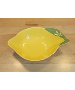 Lemon Shaped Yellow Melamine Serving Bowl Summer Dish Cookout Picnic - £11.78 GBP