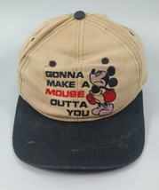 Mickey Mouse Unlimited Disney Snapback Gonna Make a Mouse Outta You Hat Vintage - £11.68 GBP