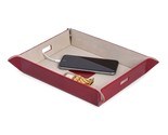 Bey Berk Large Leather Snap Valet and Charging Station Tray Red - $45.95