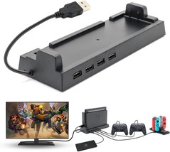 Switch Hub Dock USB Hub Compatible with Nintendo Switch with 4 Output Ports for  - £34.77 GBP