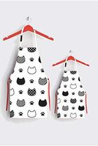 LaModaHome Kids Apron, Cat Heads, Mother Daughter Aprons, Toddler Apron, Kids Ap - £13.41 GBP