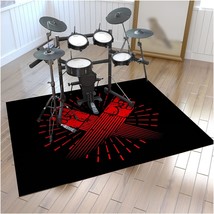 Non Slip Soundproof Drum Mat Thickened Rectangle, Size:80 * 120 Cm,Color:005 - £30.67 GBP