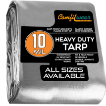COMFITWEAR Super Heavy Duty Tarp Cover Reinforced Grommet Multi-Use Pool... - £19.57 GBP