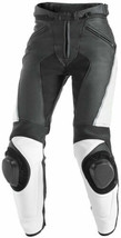 MENS BIKER RACING MOTORCYCLE LEATHER ARMOURED TROUSER MOTORBIKE LEATHER ... - $179.00