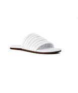 Time and Tru Women&#39;s Multi-Band Slide Sandals, White Size 8 - $289.13 MXN