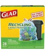 Glad Recycling 30 Gal. Trash Bags Drawstring 28 Pk - £25.74 GBP