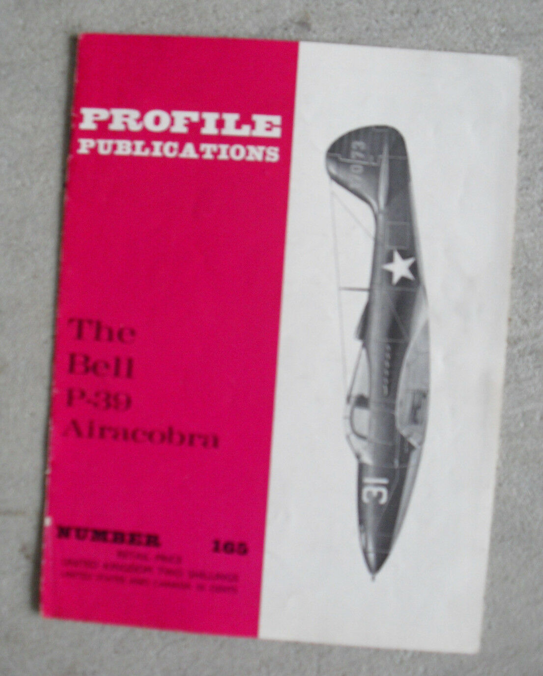 Vintage 1960s Booklet Profile Publications Bell P-39 Airacobra Fighter A... - $16.83