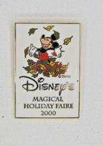 Disney 2000 Disney&#39;s Magical Holiday Faire Mickey In Autumn Leaves Pin#3085 - £12.72 GBP