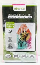 Nature&#39;s Own Essence Shower Curtain Liner Giraffe Print  73&quot; x 73&quot; - £11.98 GBP