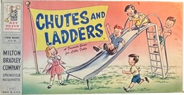 Chutes and Ladders boardgame Milton Bradley vintage 1956 complete  - £15.84 GBP