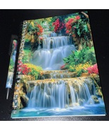 6X8 Notebook with Matching Pen - Garden Waterfall - $7.00