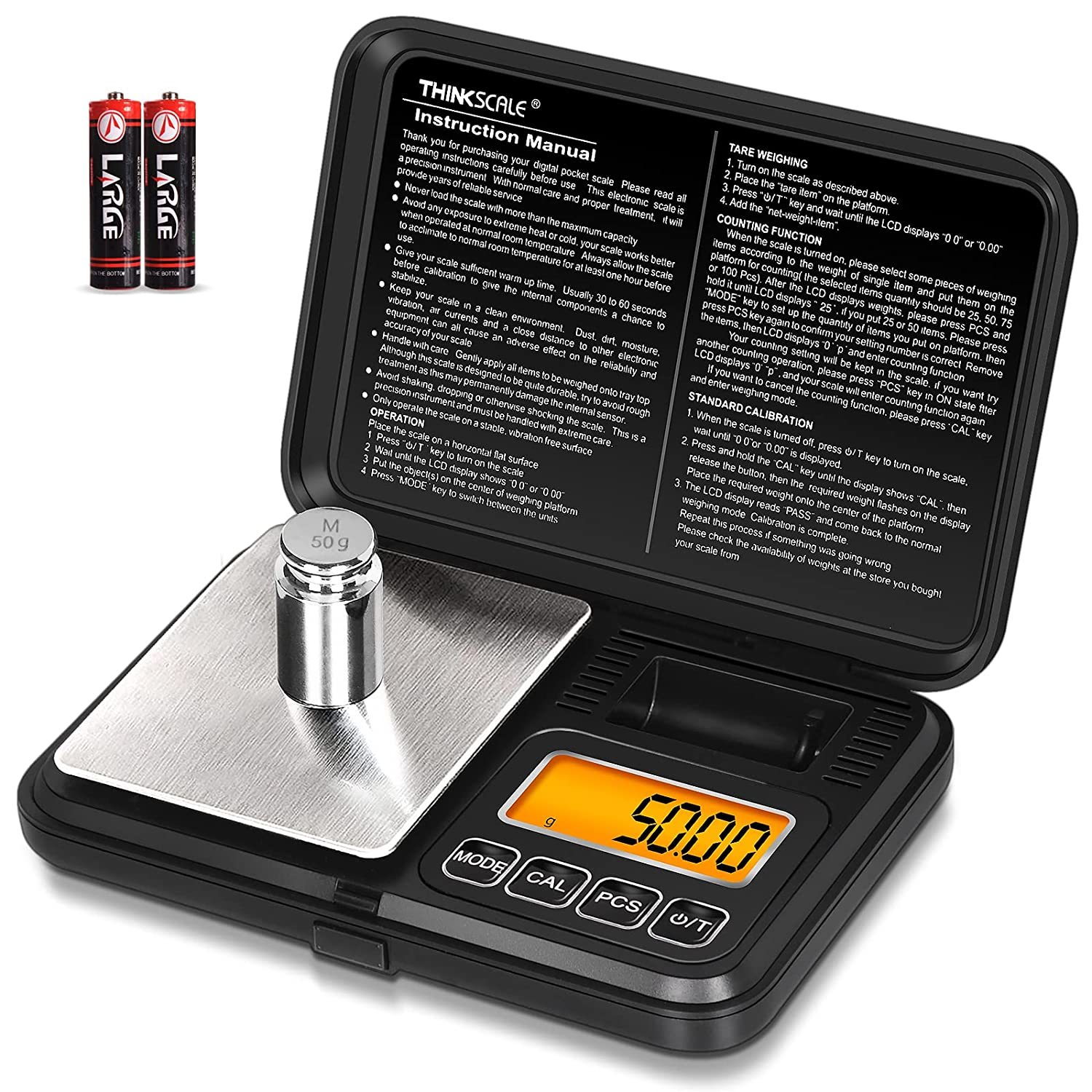 Digital Pocket Scale 200G/0.01G, Gram Scale With Lcd Backlit,, By Thinks... - $22.95