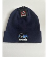 Avalanche Outdoor Supply Company Blue Hat Beanie Navy Logo OSFA - $25.54 CAD