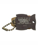 Vintage Kirkendall&#39;s Superette Owl Keychain Advertising Shop 1960s - $374.21 MXN