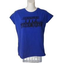 The Beatles Abbey Road Blue Short Sleeve T Shirt Juniors Size XXL (19) - £15.48 GBP