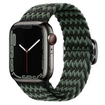 Buckle Nylon Braided Watch Strap, For Apple Watch Series 8&amp;7 41mm / SE 2&amp;6&amp;SE&amp;5&amp; - £10.91 GBP+