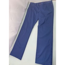 Tommy Bahama Men Pants Blue Flat Front Golf Khaki Chino Stretch 36X34 - £23.28 GBP