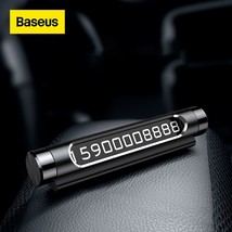 Baseus  Car Temporary Par Card Phone Number Hidden Dual Number  Switchable Plate - £33.72 GBP