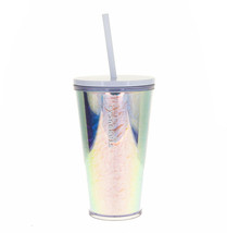 STARBUCKS Grande Iridescent Foil Holographic Cold Cup Acrylic Tumbler 16 Oz - £35.42 GBP