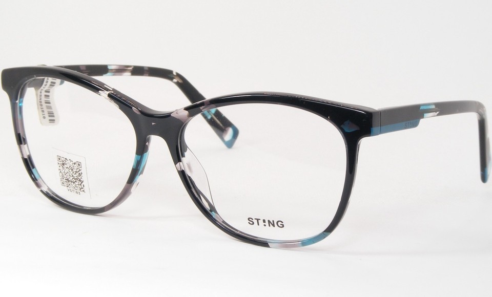 Sting Playlist 2 VST183 0AE8 Noir Gris Turquoise Unique Lunettes 55-15-1... - $96.29
