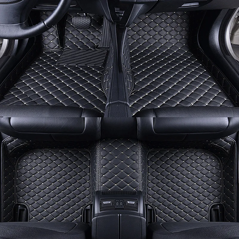 Custom Car Floor Mats For VW Polo 9N 2001-2012 Luxury Leather Floor Dura... - £65.74 GBP+