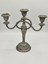 Vintage Ian Heath Lanthe Silver Plate English 3 Cup Candleabra  - £91.44 GBP