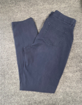 CHAPS Khaki Dress Pants Womens 12 Navy Blue Chino Slacks 5 Pocket Straig... - $25.02