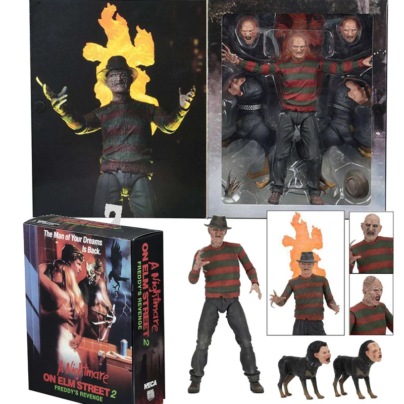 NEW  NECA Freddy Krueger Action Figure Freddy&#39;s Revenge Collectible Model Toy - £14.53 GBP+