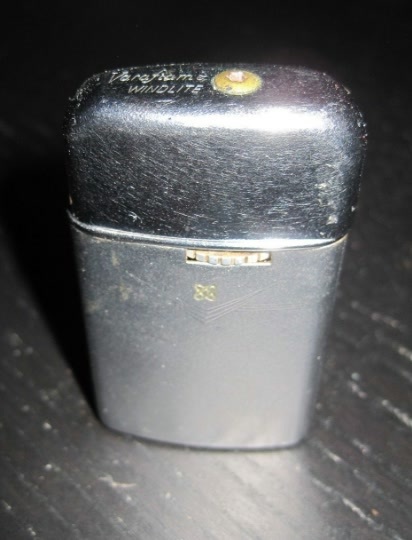 RONSON VARAFLAME WINDLITE Atomic Age Flip Top Silver Tone Gas Butane Lighter - $15.99
