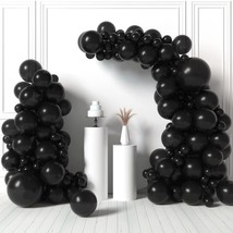 Black Balloon Garland Kit - Matte Black Balloons Arch Kit, 5/12/18 Inch ... - £15.97 GBP