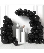 Black Balloon Garland Kit - Matte Black Balloons Arch Kit, 5/12/18 Inch ... - £14.15 GBP