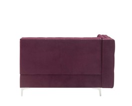 Jaszira Modular - Armless 46&quot; Loveseat w/2 Pillows, Burgundy Velvet - $11,872.85 MXN