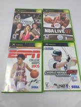 Lot Of 4 Xbox Games - ESPN NBA Live Poker Tour Baseball 2k3 - £9.06 GBP