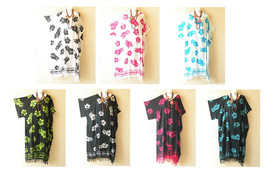 KG65 Floral Batik Kaftan Plus Caftan Kimono Tunic Hippy Maxi Dress up to 5X - £23.87 GBP