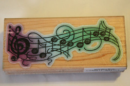 Stampendous Wavy Music N070 Mounted Rubber Stamp - £6.25 GBP