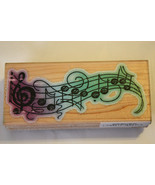 Stampendous Wavy Music N070 Mounted Rubber Stamp - £5.97 GBP