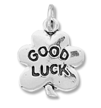 New Sterling Silver Good Luck Clover Charm - £17.52 GBP