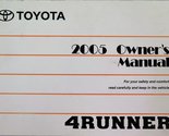 2005 Toyota 4runner 4 Runner Owners Manual [Paperback] Toyota - $55.86