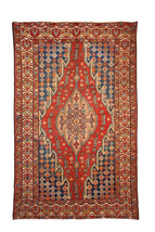 Hand made antique Persian Mazlahan rug 4.1&#39; x 6.3&#39; ( 128cm x 192cm ) 192... - £1,143.07 GBP