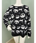 Women&#39;s Disney Nightmare Before Christmas Black Pajama Sleep Shirt Top S... - £15.49 GBP