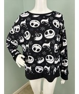 Women&#39;s Disney Nightmare Before Christmas Black Pajama Sleep Shirt Top S... - $27.06 CAD