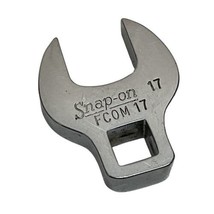 Snap On Tool FCOM-17 17mm USA 3/8&quot; Drive Open End SAE Chrome Crowfoot Wrench USA - £17.07 GBP