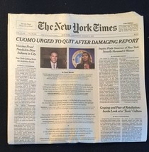 New York Times August 4 2021 CUOMO URGED TO QUIT AFTER DAMAGIND REPORT -... - £6.95 GBP