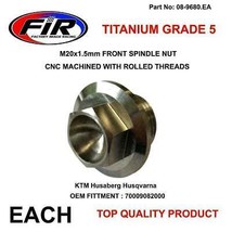 Titanium Front Wheel Axle Spindle Nut M20 Ktm Enduro FREE-RIDE 350F 12-20 - £25.01 GBP