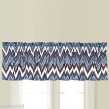 ROSE TREE &quot;NEW HAVEN COLLECTION&quot; BLUES 1PC TAILORED VALANCE BNIP - $35.63